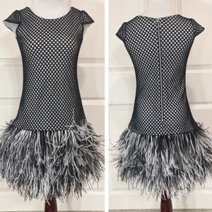 Zoë Ltd Girls' Feather-Accented Dress